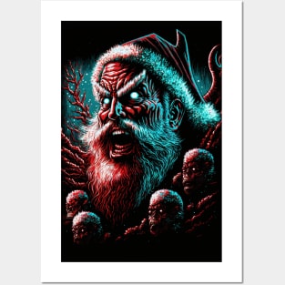 Evil Santa Metal Christmas Posters and Art
